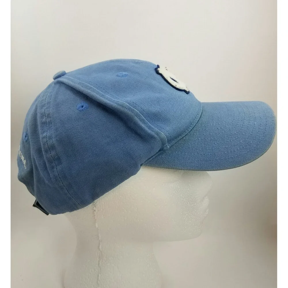 Nike Worn Faded North Carolina Tar heels Baseball Cap Hat Carolina Blue White